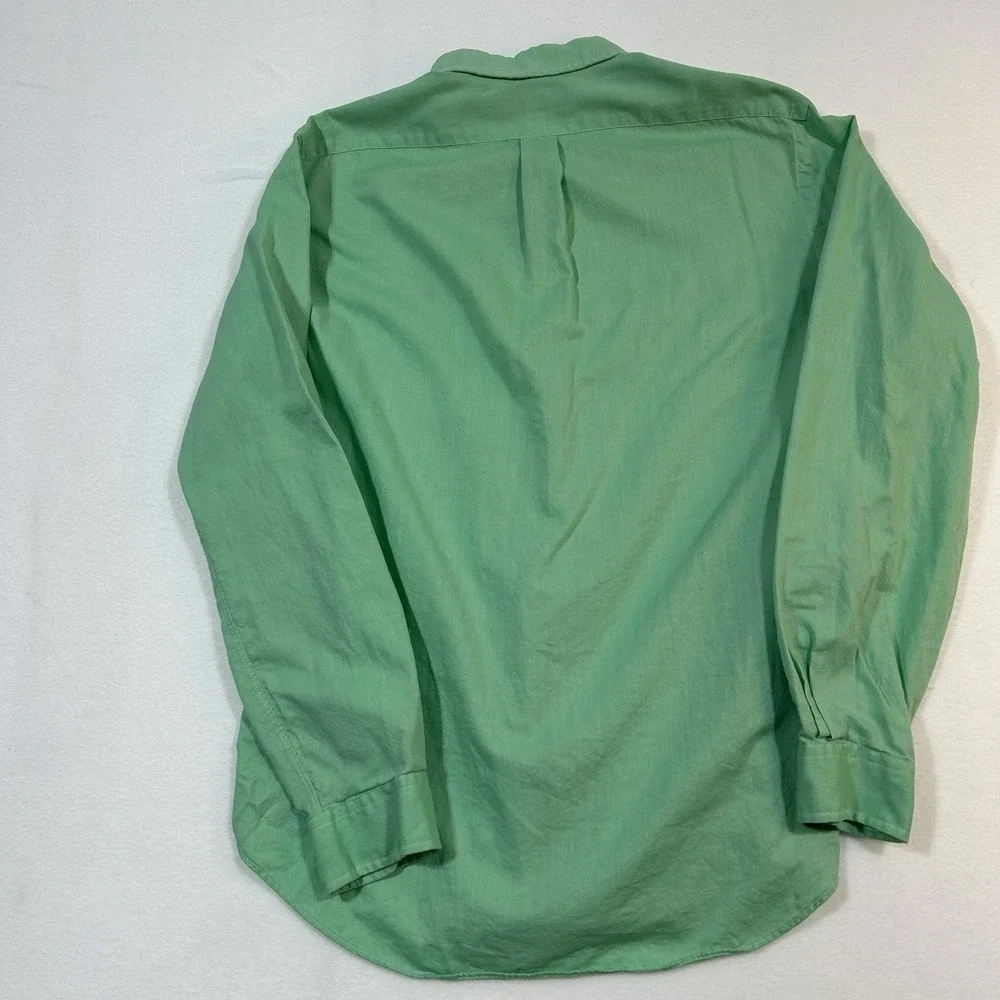 Ralph Lauren Classic Fit Long Sleeve Button-Down Oxford Shirt Green